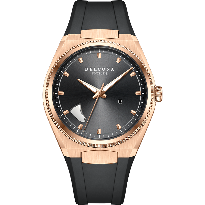 Affordable Visible Chiming Automatic Mechanical Watch - Rubber Strap Version